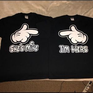 Couple Cartoon Hands Tee’s